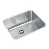 Elkay Lustertone Collection ELU2115 23 Undermount Single Bowl Stainless Steel Sink with 18-Gauge, 3-1/2 Drain, and Sound Guard Undercoating: 7-1/2 in. Bowl Depth