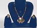 Antique Gold Finish Mewa Style Ethnic India Jewelery Set 3pc