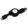 i-Beans Micro USB ケーブル 巻き取り式 データ転送+充電機能 (Xperia Arc SO-01C SO-01B X06HT HTC Desire T-01A Kindle WX330J MW600 IDEOS 対応)(1195-1)