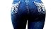 D&B PLUS SIZE WOMEN'S Stretch premium DARK BLUE denim jeans CAPRI HIGH WAIST