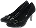 Couture Discount Distressed Pumps, Schwarz, (P62)