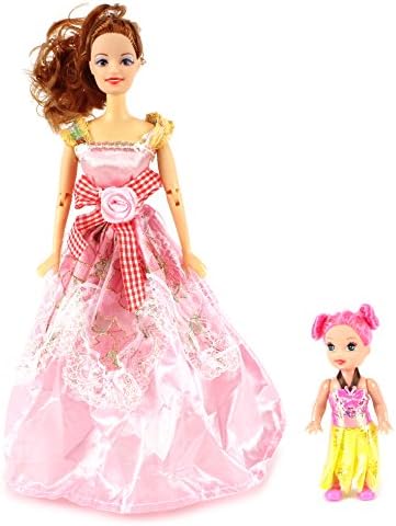 Princess Madilynn Mini Me Toy Doll Playset, Comes w/ 2 Dolls, 8 Outfits, Handbag, Accessories