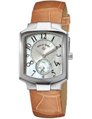 Philip Stein Womens 21-FMOP-AA Classic Almond Alligtor Leather Strap Watch