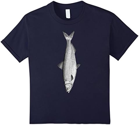 Kids Fish T-shirt Fishing Tshirt &amp; fisher-man woman kids tee S M  12 Navy