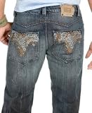 Antik Denim Eastwood Metallic Boot Cut Jeans