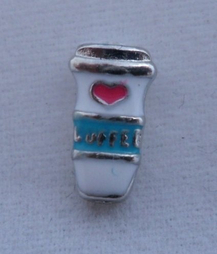 Coffee Cup Starbucks Floating Charm for your Origami Owl Locket Just Released 2014