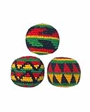 IMAGE OF Set of 3 Hacky Sacks, Rasta Colors