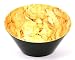 Melamine Large Potato Chip Bowl - Black with Bottomless Chip Print Inside