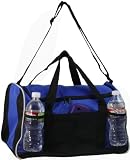 Sports Gym Duffel Bag Large Zipper Opening, Royal Blue