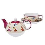Yedi Houseware Classic Coffee and Tea Dancing Fairies Tea For One