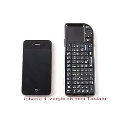 Rii Mini Funk Wireless Keyboard PC Tastatur mit Maus Touchpad 2.4 GHz Deutsche Tastatur (Deutsches Tastaturlayout) auch geeignet f�r Win7 Vista Linux