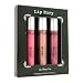 Lip Envy Silk Shimmer Lip Gloss Trio - ( # Wild Pink # Beige Shimmer # Violet Mauve Plum ) 3x9.76ml/