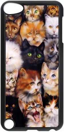 Cute Cats Cell Phone Black Case Cover Protector for Apple iPod Touch 5th (3)
