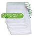 Reusable Produce Bags by FreshMarket, Total of 7 Premium Washable, Lightweight Polyester 12 x 14 Inch Mesh Bags for Grocery, Storage, Travel, Shopping, Etc. 6 + 1 Free with Color-Coded Tags Each.