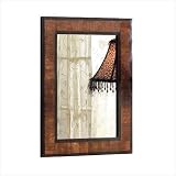 Bone Inlay Wood Wall Mirror