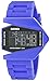 Military LED Display Colorful Light Digital Sport Water-proof Stealth fighter Style Wrist Watches with Silicone Strap (Blue)
