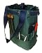 Green Crochet Knitting Nantucket Bagg Navy Straps 422 Reversible Zip Bag