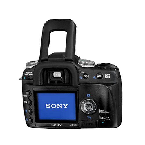 Sony a (alpha) DSLR-A100W - Digital camera - SLR - 10.2 Mpix - Sony DT 18-70mm and 75-300mm lenses - optical zoom: 3.9 x - supported memory: CF, Microdrive - black