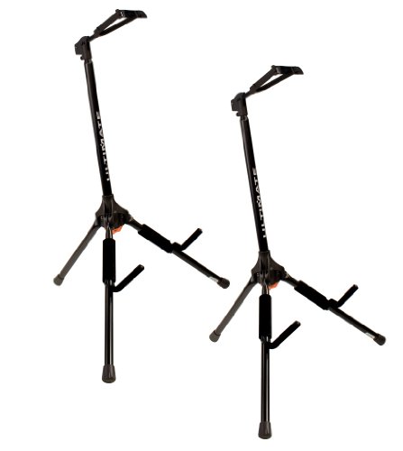 Ultimate Support GS-200 Genesis Series Guitar Stand with Locking Legs, Secure Head Stock Yoke, and Support Arms - 2 Pack