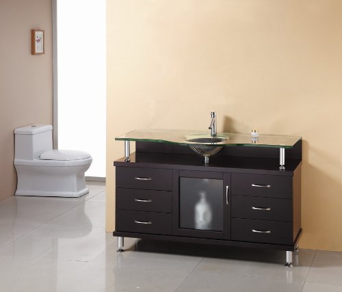 Virtu USA 55 Vincente Espresso Single Sink Bathroom Vanity 41Rvf9iScoL Virtu USA 55 Vincente Espresso Single Sink Bathroom Vanity