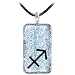 Holly Lynn Silver Sagittarius Zodiac Dichroic Glass Necklace