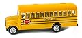 NEW Yellow School Bus Diecast Model pull back action openable doors 5 inch
