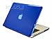 Kuzy® - BLUE Crystal 13inch Hard Case Cover See Thru Satin for NEW Macbook PRO 13.3