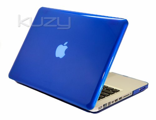 Kuzy® - BLUE Crystal 13inch Hard Case Cover See Thru Satin for NEW Macbook PRO 13.3