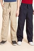 2 Pack - Pure Cotton Straight Leg Trousers [T87-6283X-S]