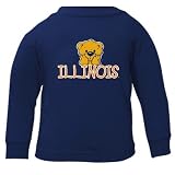 Illinois Fighting Illini Navy Infant Teddy Bear Long Sleeve T-shirt