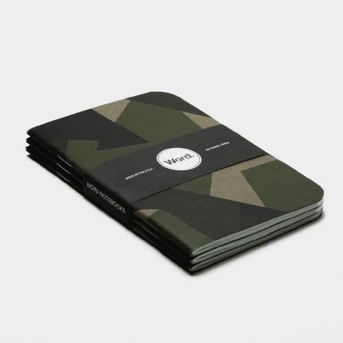 Word Notebooks Swedish Camo (3-pack)