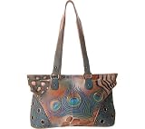 Anuschka Double Entry Shopper-Henna Butterfly