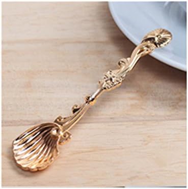 1 Pc Creative Tiny Retro Vintage Multi-pattern Coffee Spoon Kitchen Tools #1