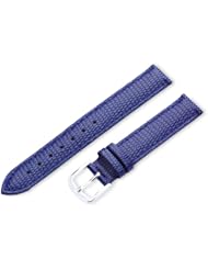 Hadley-Roma Womens LSL725RM 140 14-mm Navy Java Lizard Grain Watch Strap