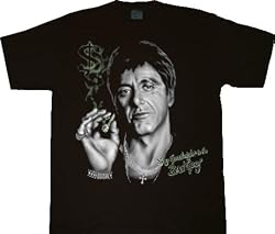 Scarface Say Godnight to the Bad Guy $ Black T-shirt Tee