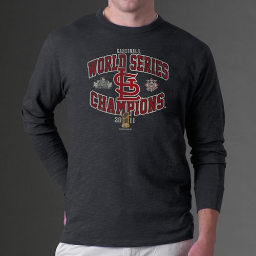 St. Louis Cardinals Grey 2011 World Series Champions Arch Long Sleeve Shirt at Amazon.com