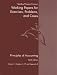 Books : Principles Of Accounting And Principles Of Financial Accounting Working Papers Volume One Tenth Edition