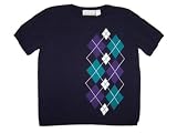 Alfred Dunner Classics Short Sleeve Argyle Knit Top