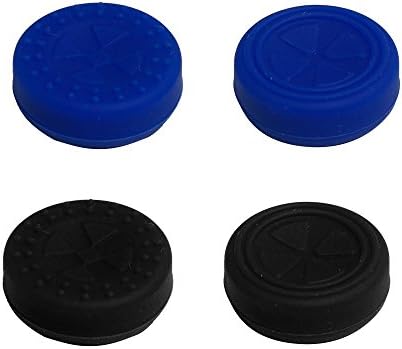 Black Silicone Anti-slip Rubber PS4 Controller Thumb Grip 4pcs Pack for PlayStation4 Vidio Games