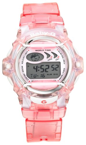 Casio Women s BG169-4V Baby-G Pink Jelly Shock Resistant Sports WatchB000FPZ43S