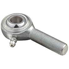 RBC Heim Bearings M8CRG 0.5000" Bore, .5000-20 Threads Male Rod End Bearing, 2 Piece Metal-To-Metal With Grease Fitting