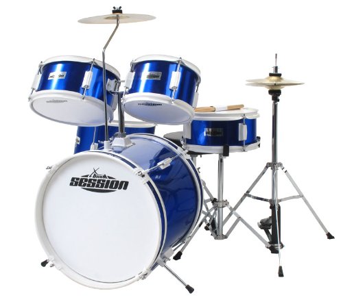 XDrum Junior Drumset (2-5 J.) und Drumschool Inkl. DVD blau Preisvergleich