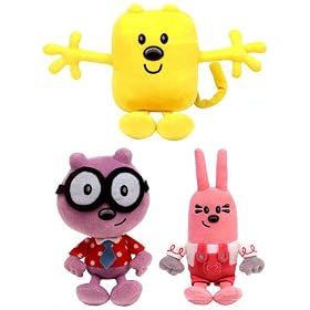 Ty Wow Wow Wubbzy! Set of 3 Beanie Babies by