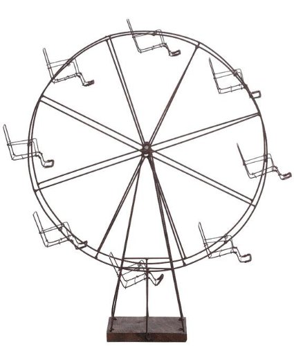 Wire Ferris Wheel 22Hx18Wx6D RUST