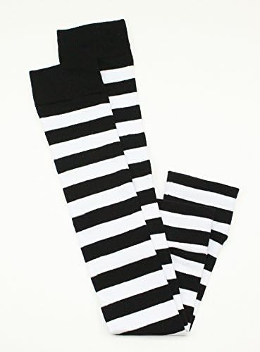 Black and White Striped Big Kid Posh Legs
