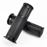 Anti-Slip Black Gel Rubber Motorcycle 7 8 Handlebar Bar End Hand Grips For 7 8 Ducati... by Astra Security