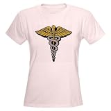 Caduceus - Wand of Hermes Women's Pink T-Shirt Nurse Women's Light T-Shirt by CafePress