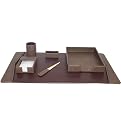 6 Piece Desk Set - Fossil Leather