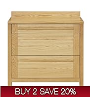 Sonoma 100cm Light Kitchen 3 Drawer Base Unit