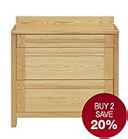 Sonoma Light 100cm Kitchen 3-Drawer Base Unit